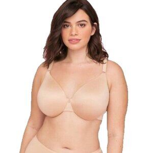 Lane Bryant Cacique Bra Invisible Backsmoother Full Coverage Cafe Mocha 44D